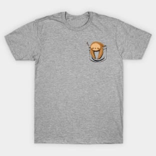 Sloth in a Pocket T-Shirt